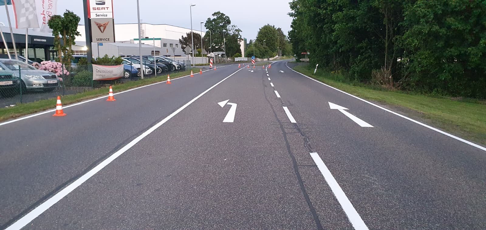 Fahrbahn- und Straßenmarkierung – Projektbild 20